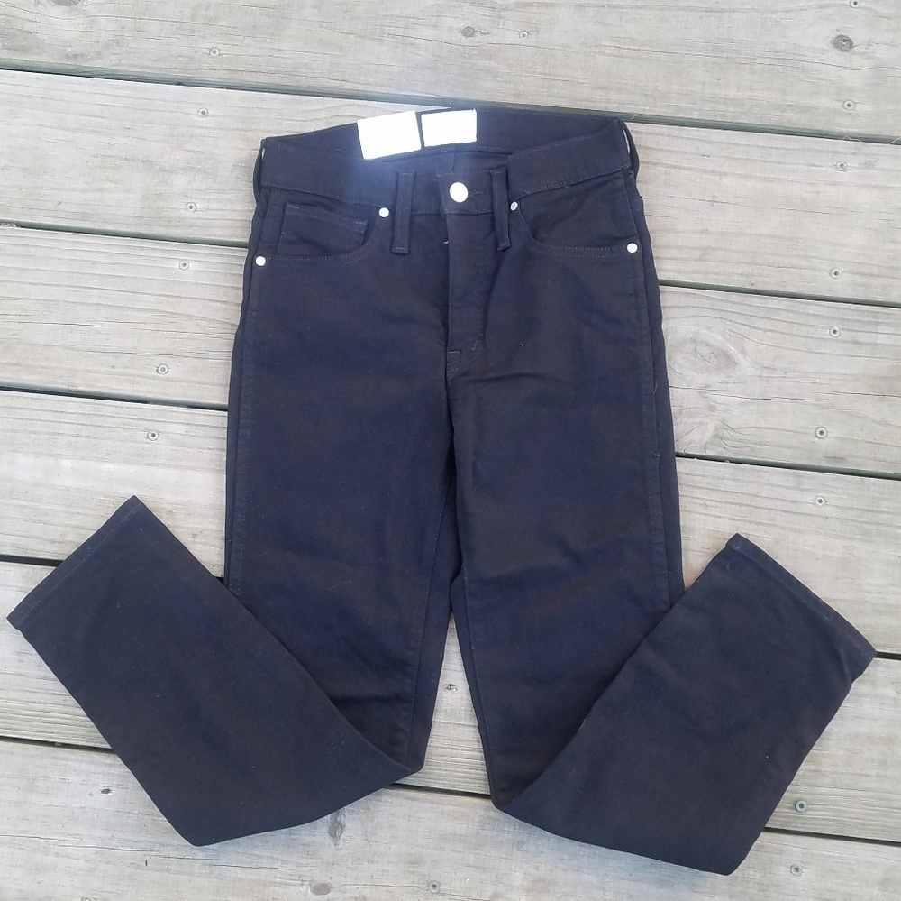 Caslon black Sage straight mid-rise nwt